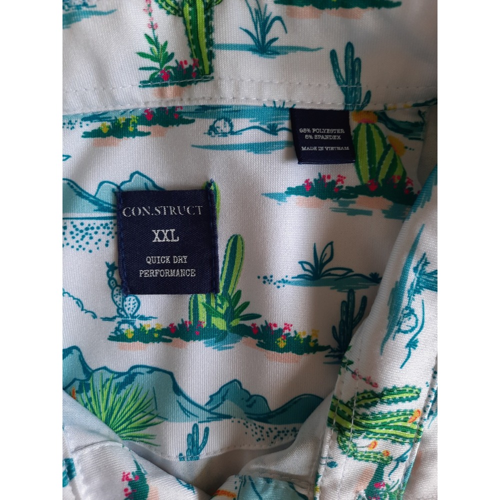 Construct Quickdry Performance Mens Xxl Polo Shir… - image 2